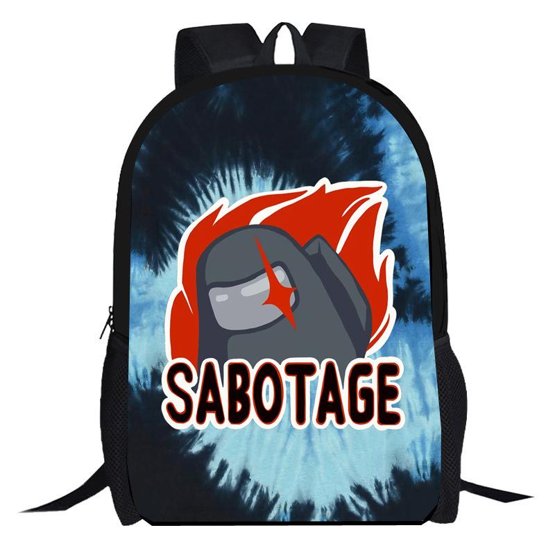 Amongi Schoolbag Anime Cartoon Game Merchandise Primary And Secondary School Backpack Backpack Pencil Case
