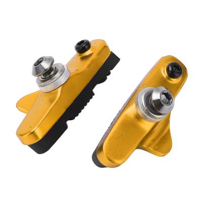2 Pcs Mi.xim Brake Rubber Block Drawer Type Aluminium Alloy Bike Brake Pads Lower Noise Anti