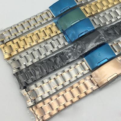 Solid Stainless Stainless Steel Single-Side Folding Buckle Watch Accessories Steel Arc Mouth