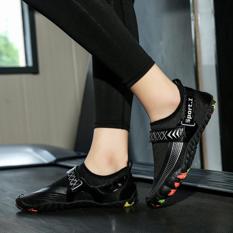 

Женские водные туфли для босиком, пляжные туфли для мужчин, дышащая спортивная обувь, быстросохнущие речные морские аквашузы, кроссовки, мягкие пляжные кроссовки 46 чёрный