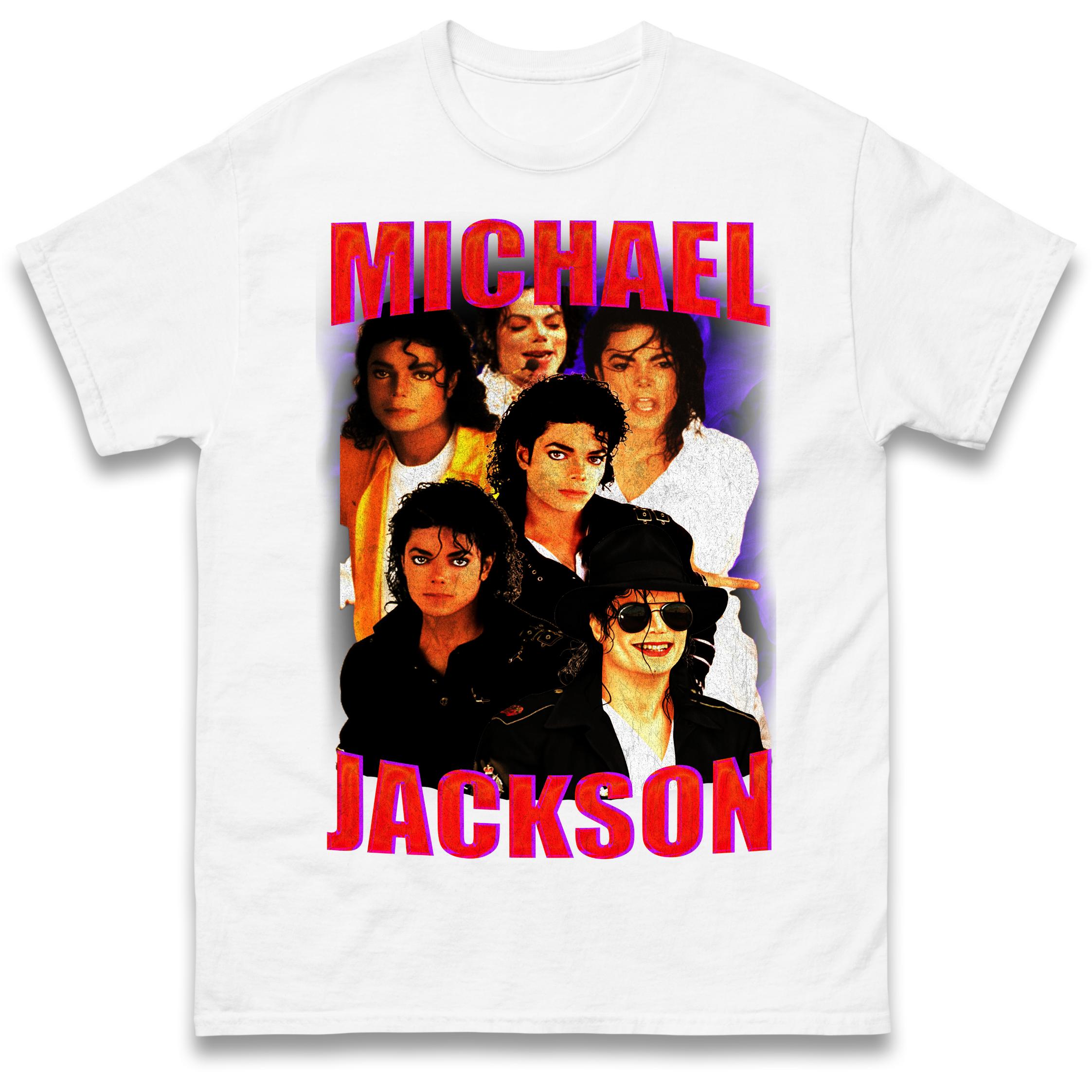 Michael Jackson Bad T-Shirt Tshirt Mens Womens Tops Unisex Tees 100% Cotton 4XL
