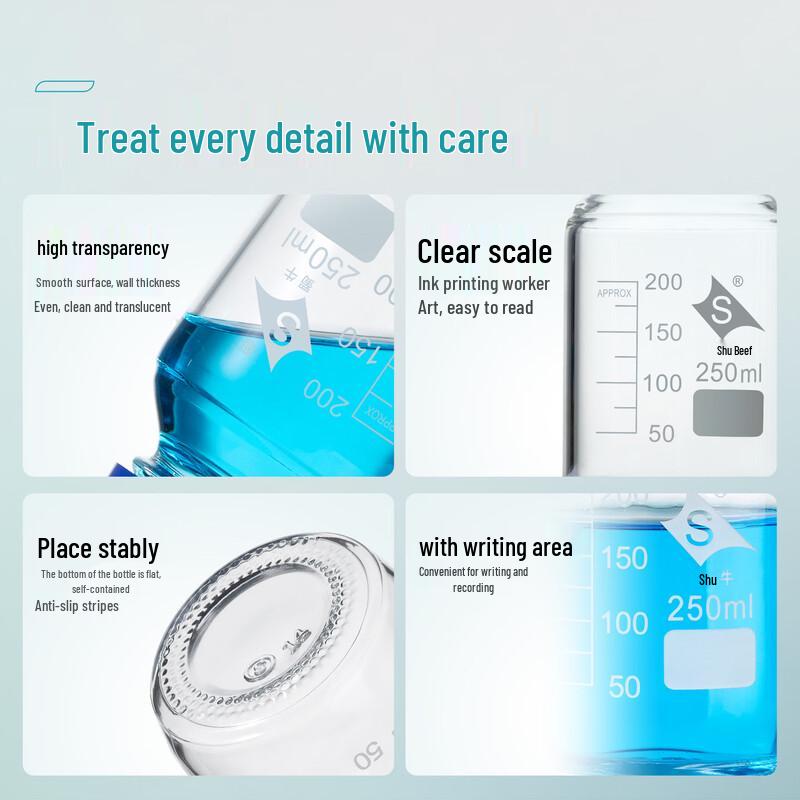 Shu Niu High Borosilicate Glass Lab Reagent Bottle