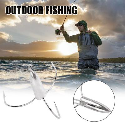Durable Sharp Barbs Strong Penetration Hook Three Claw for Outdoor Camping