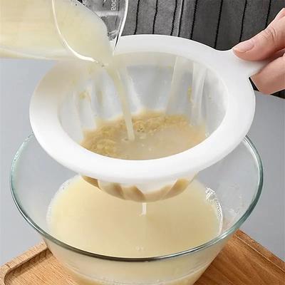 Sac filtrant pour lait de soja, vin, noix, lait, thé, café, huile, yaourt, filet filtrant, maille, aliments de cuisine, sacs filtrants en Nylon réutilisables, passoire