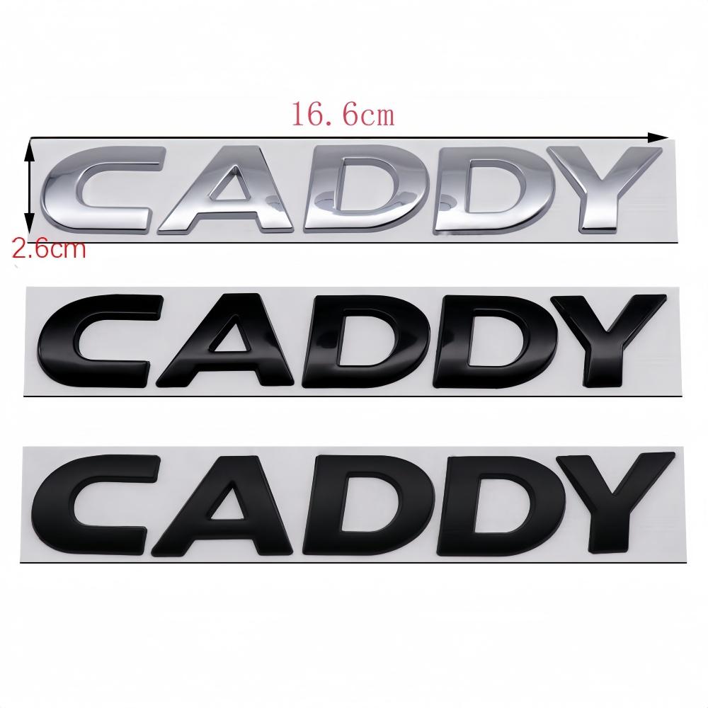 1pcs 3D metal for CADDY car Letter Emblem Rear tail trunk Decals badge sticker Decal styling auto Accessories