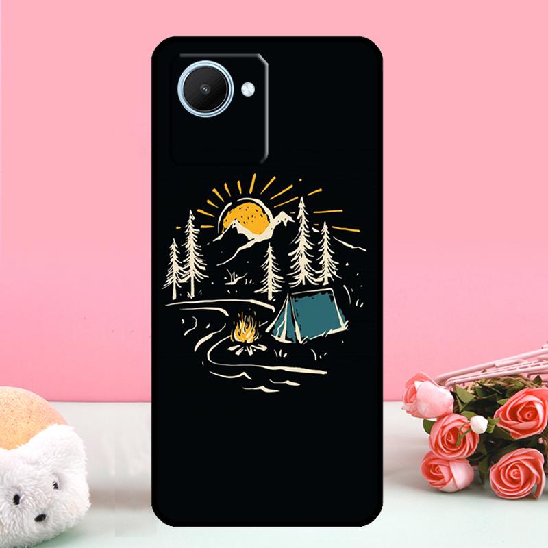 Nature Camping Art For Realme C55 C71 C53 C67 C75 C61 C33 C63 C51 C65 10 11 12 13 14 15 Pro Plus GT7 Pro Case