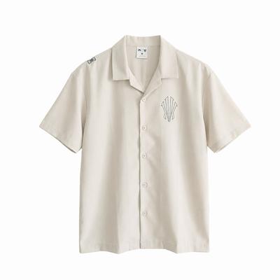 Kyrie Classic Fashion Comfortable Versatile Casual Short Sleeve Shirt Unisex Shirts Mud-Sand-Gray 172631109-1
