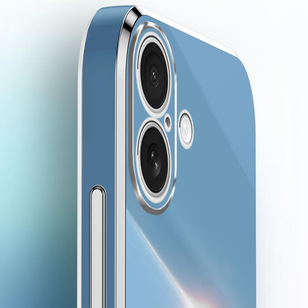 XINLI For iPhone 16 Plus Case Ring Kickstand Electroplating TPU Phone Cover