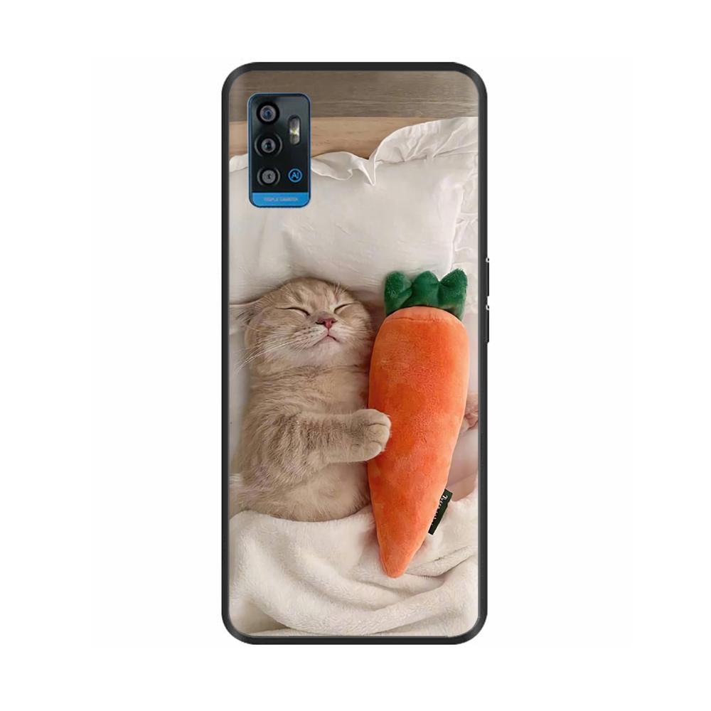 For ZTE Blade A51 Case BladeA71 Stylish Painted Silicone Soft Protector Back Cover For ZTE Blade A71 A7030 BladeA51 Phone Cases