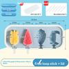 Cute Silicone Popsicle Molds Food Grade Homemade Ice Pop Stick Ice Cream Cheddar Cheese Stick Mould for Home