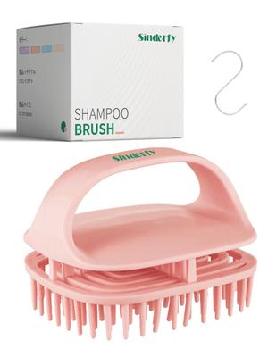 Sinderfy Shampoo Brush Scalp Massage Brush Fights Dandruff and Promotes Pore Care and Blood Circulation Can Be Used In the Dry or and Supports Hair