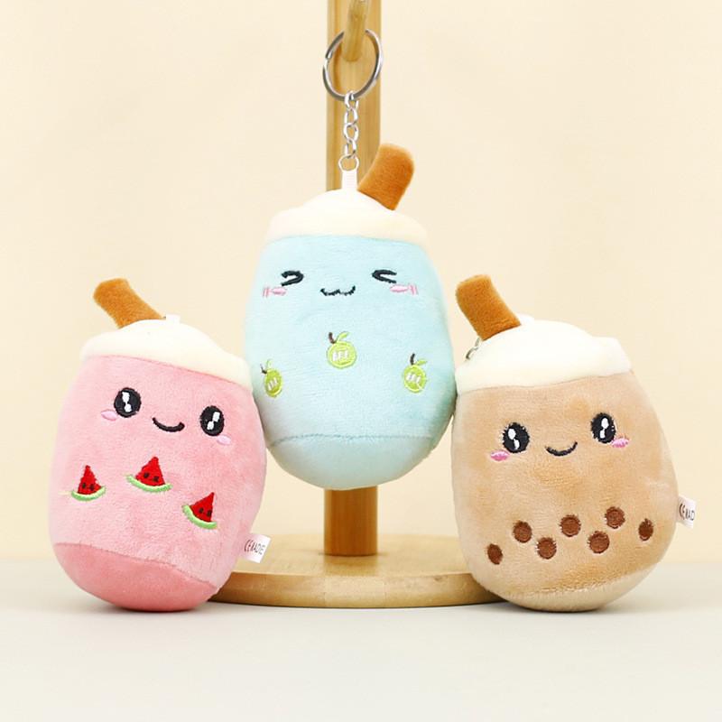 Adorable Plush Cup Keychain Cute Bag Charm Wholesale Cartoon Doll For Trendy Style