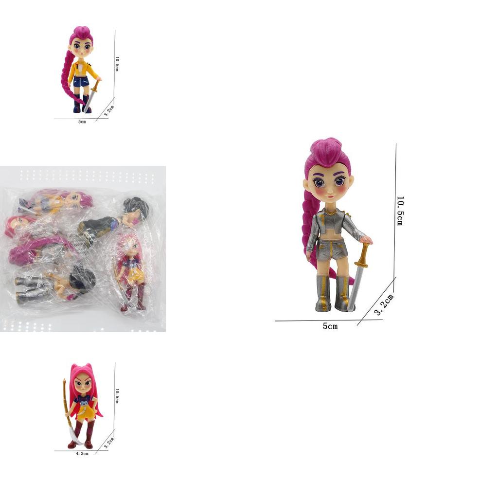 Kpop Demon Hunters Plastic Anime Action Figures For Collectors And Kids