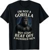 Non Sono Un Gorilla Ma Posso Battere 100 Uomini Citazioni Divertenti Maglietta