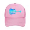 Blue Gradient Tree Mirror Art Home Decor  Mesh Baseball Cap Hip Hop