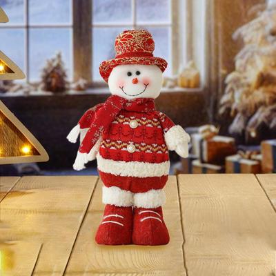 Christmas Figurine Plush Doll 7.8x17.7inch Xmas Decoration for Fireplace,Door, Window, Wall