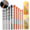 Glass Metal Tile Drill Bit 6-11mm Multifunctional Drill Set Triangle Diamond Drill for Ceramic Concrete Brick Woodworking Tools
