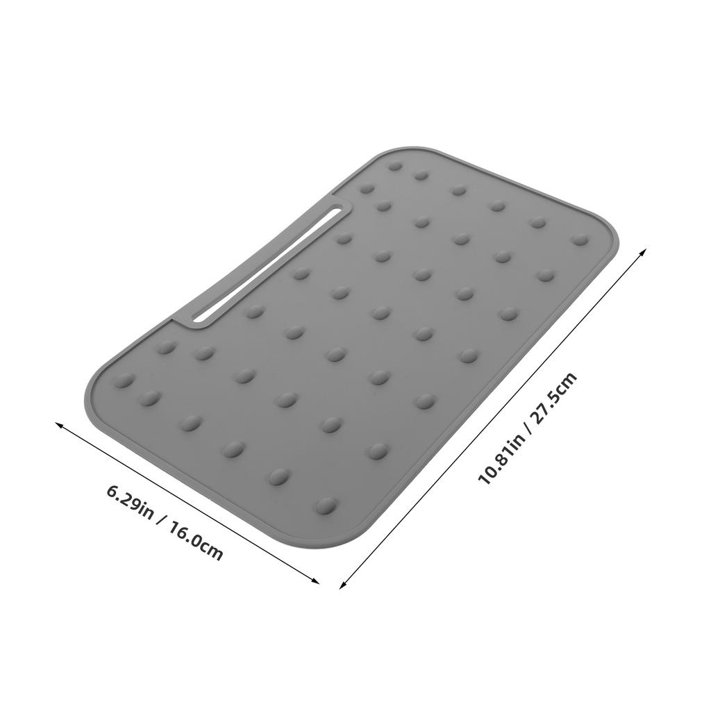 Silikon hitzebeständige Bügelmatte Tragbares Bügeleisenablagekissen Aufhängeloch Rutschfeste Isolierdecke Bügeleisen Hitzeisolierplatte