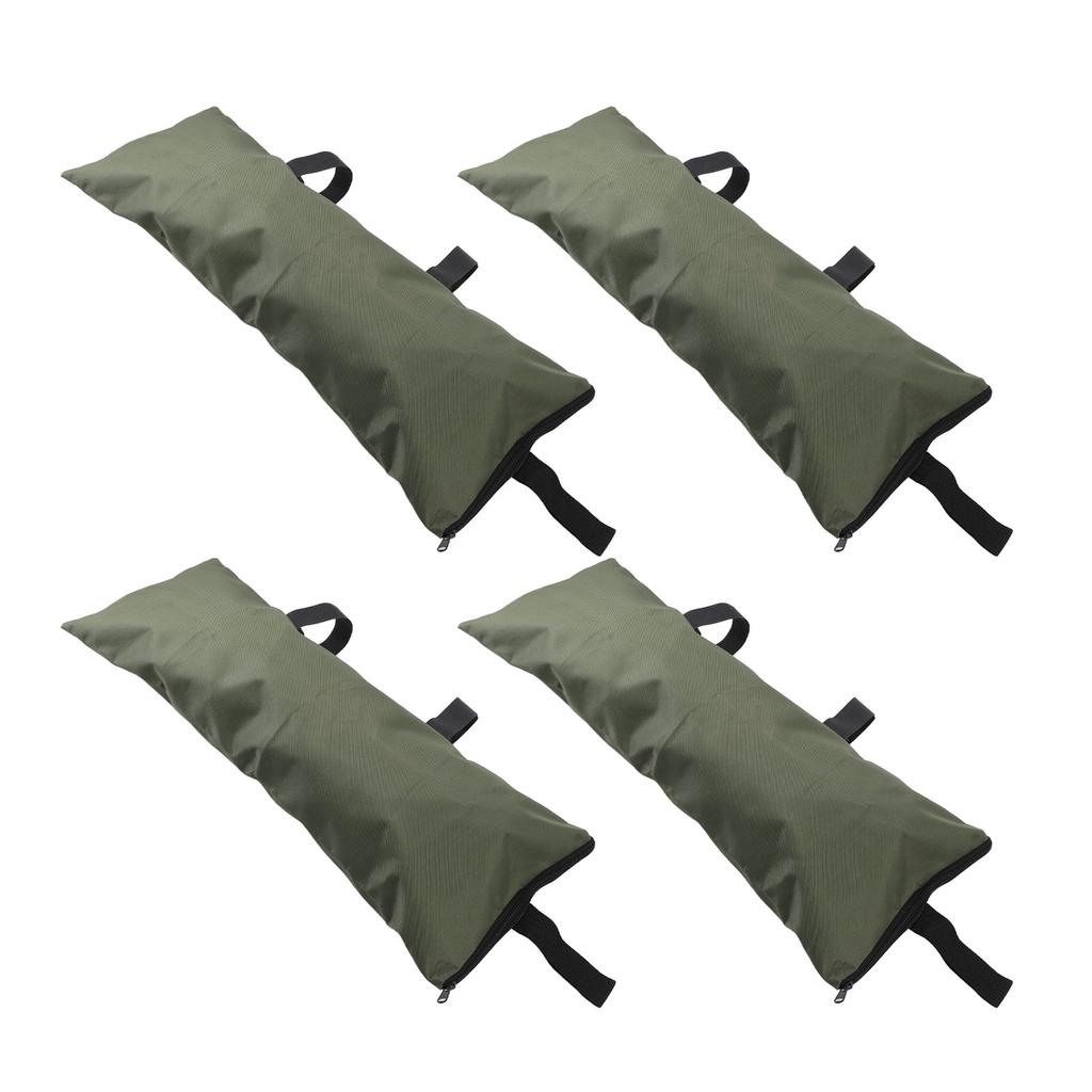 4pcs Flood Water Barrier Sand Bags Thickened Flood Prevention Sandbags for Flood Control 600D Oxford Cloth Green