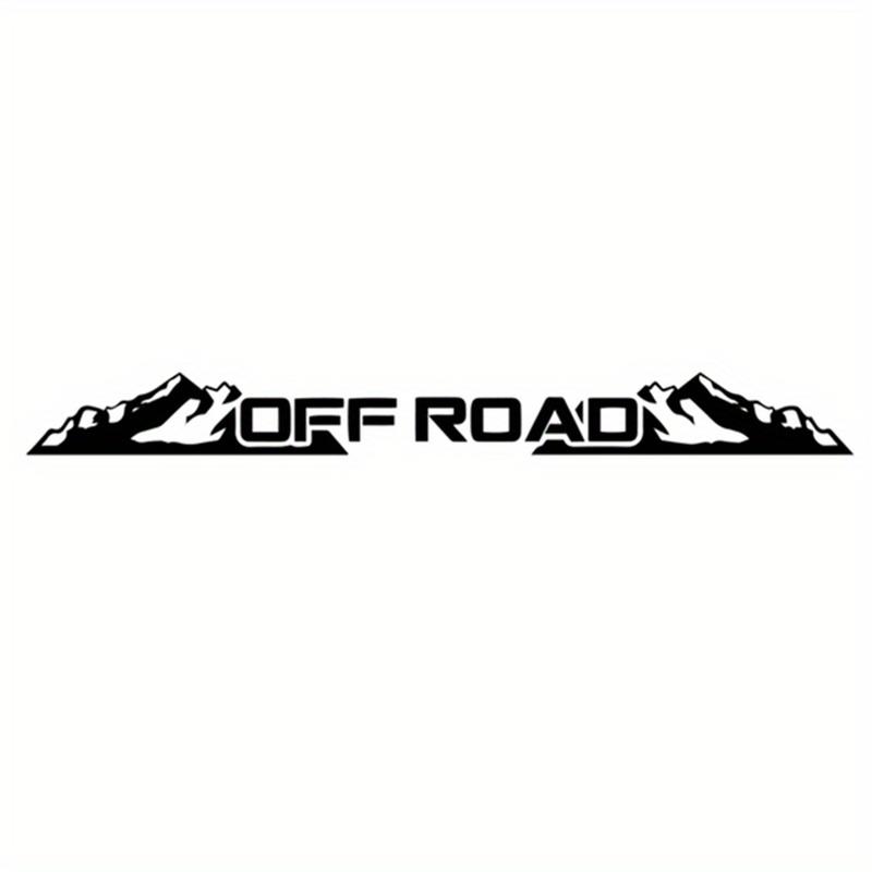Water-Repellent Off-Road 4X4 Sunscreen Front And Rear Windshield Car Decals Off Road Windscreen Banner Decal Window Sticker