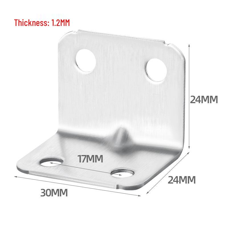 Kostenloser Versand 90° L-förmige Winkel für Holzregale, Tische, Stühle, Schränke, Kleiderschränke und Eisenstützen