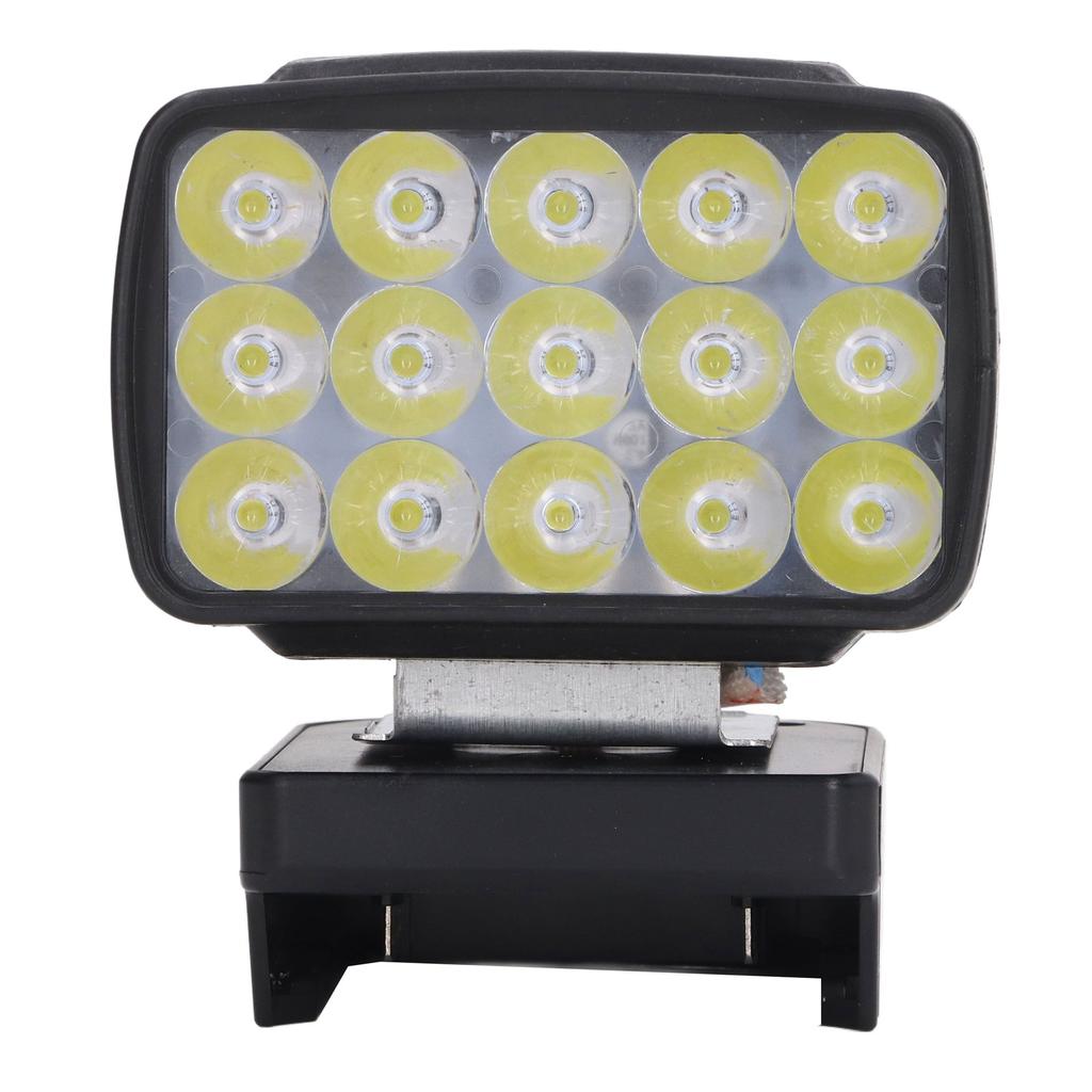 LED Work Light 15 Beads 6500K 15V?21V Lithium Work Light Lamp for Shops Barns Cars 8W