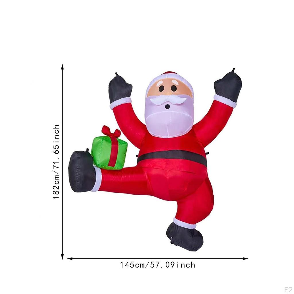Christmas Inflatables Climbing Santa Claus Hanging Decorative Funny Decoration