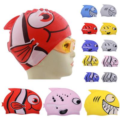 childrens waterproof swimming caps
