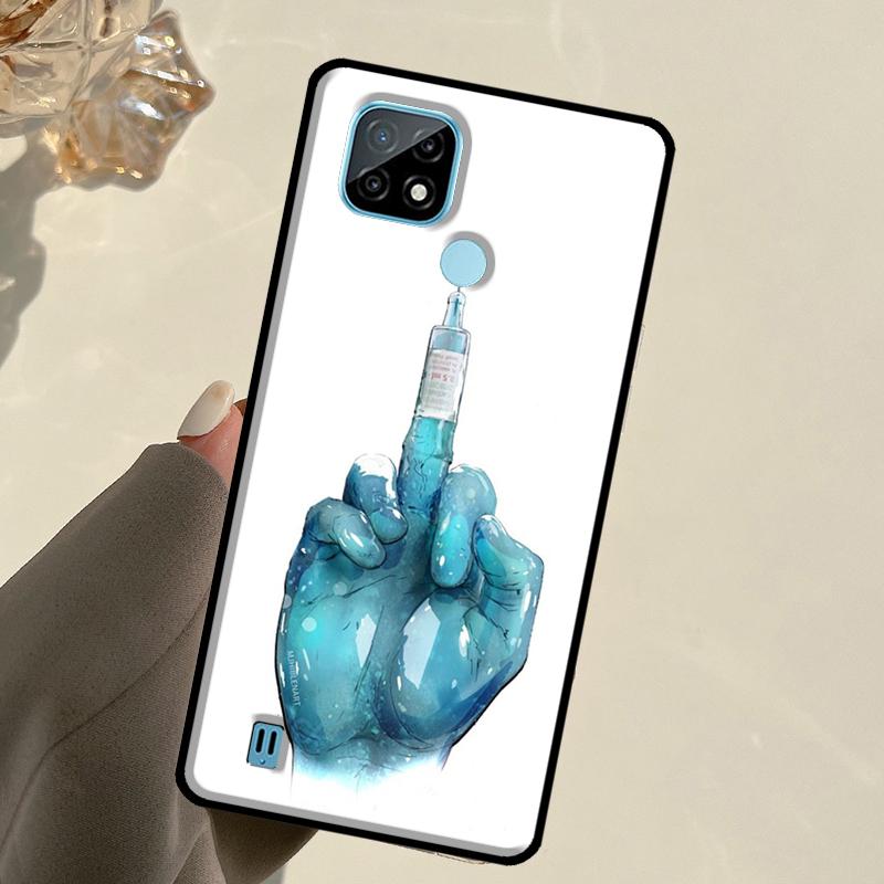 Medicine Doctor Nurse For Realme C55 C51 C21Y C25S C75 C67 C61 C53 13 12 10 11 14 Pro Plus GT 6T 6 5 GT7 Pro Case