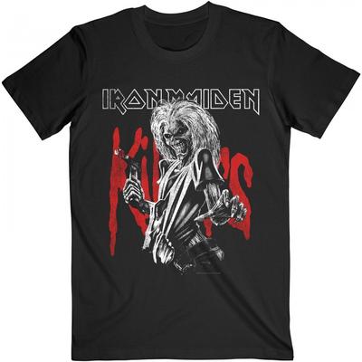 Iron Maiden Unisex-Erwachsene Killers Eddie Distress-T-Shirt mit großer Grafik