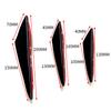 6Pcs/Set Car Front Bumper Lip Decoration Diffuser Shunt Fin Body Spoiler Universal Auto Front Bumper Lip