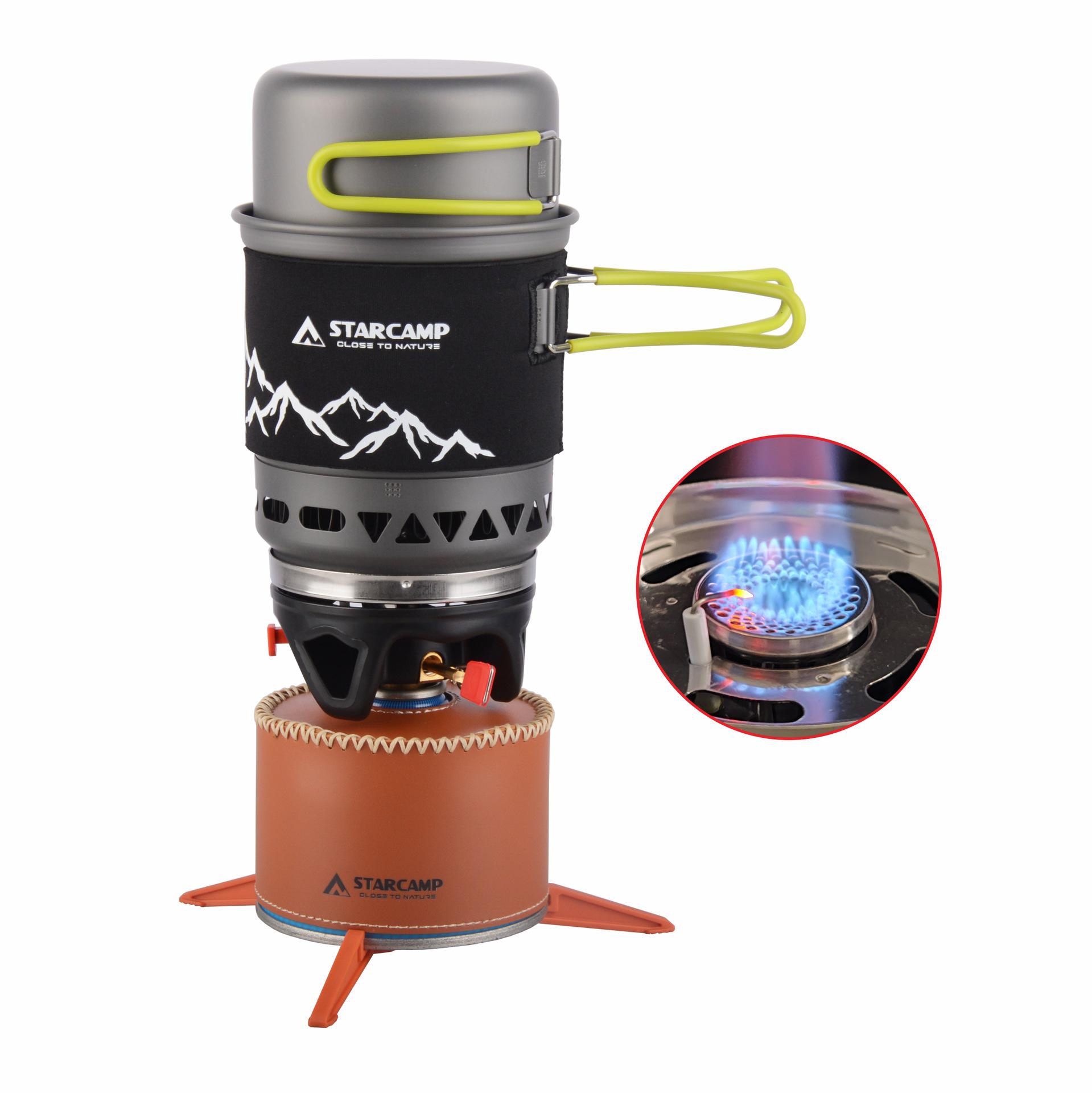 STARCAMP Outdoor Portable Gas Stove for Camping, Hiking, and Picnic Adventures Manual зелёный