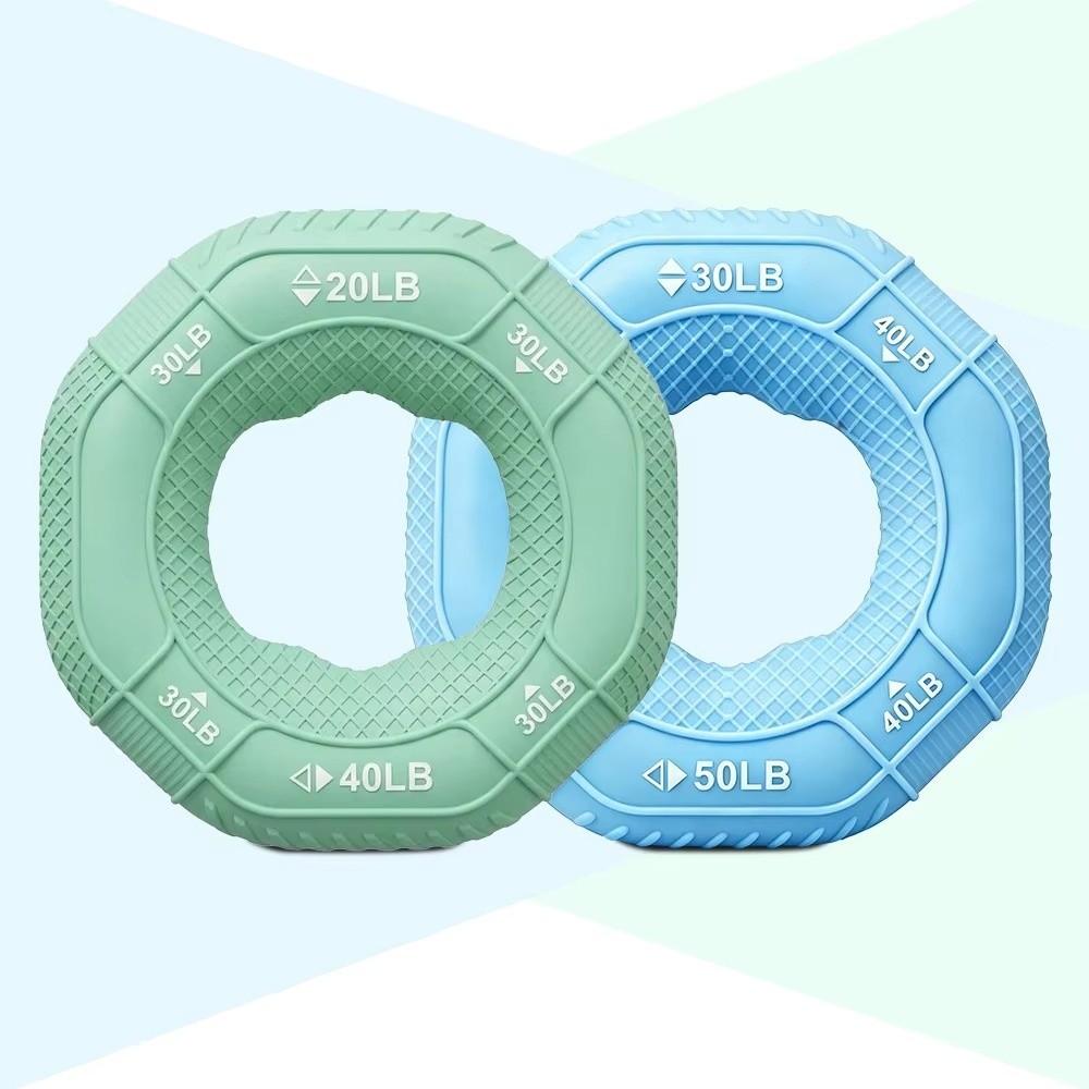 10LB-90LB Finger Trainer Ring Silicone Hand Exercise Ring Durable Hand Gripper Ring Stress Relief
