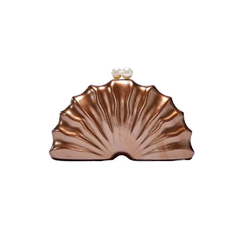 New In Handbag Clutch Bag Fashion Crossbody Evening Wedding Special Shell Acrylic Shoulder Women's Luxury Famous Brand Party Bag