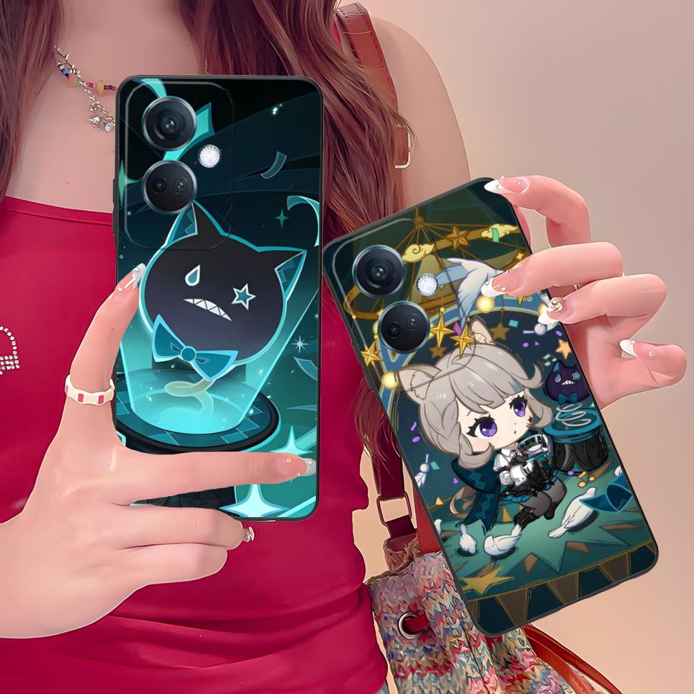 Game GI Lynette Matte TPU Mobile Phone Case for OPPO Find X9 X8 X7 X6 X5 X3 X2 Plus s Pro Ultra Lite Colorful Printing Cover