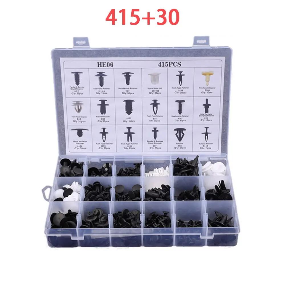 Universal Auto Body Clips & Rivets -  Car Trim Panel Retainer Kit for Fender/Bumper/Door
