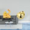Year of Sculpture Ceramic Animal Statue Cornucopia Collectible Art Crafts Chinese