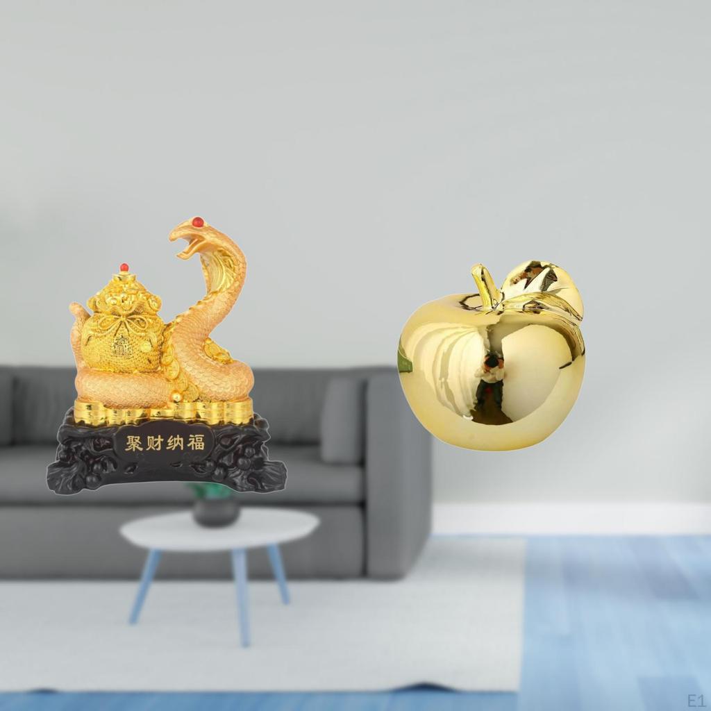 Year of Sculpture Ceramic Animal Statue Cornucopia Collectible Art Crafts Chinese