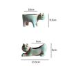Creative Lovely Cat Plant Pots Tool Fuuny Animals Ceramic Flower Pot Suitable Living Room Indoor Plants Pot Household Decorative