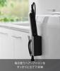 Yamazaki Magnetic Hair Iron Cord W5 x x Tower Easy to provides floating storage for hair Item number & Holder, Black. Dimensions D5.3 H12cm. series.