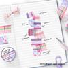 Infeel.Me Dream Weaving Washi Tape Set: 20mm Retro Grid, 6 Designs for Scrapbooking
