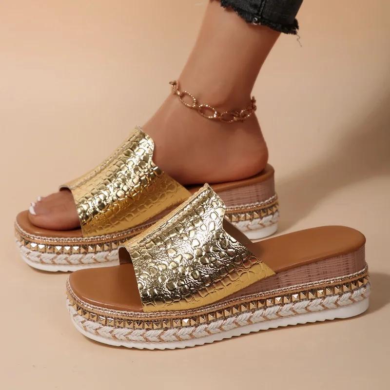 Fashion 2025 Summer Basic Open Toe Women's Slippers Fashion Outdoor Casual New Plus Size Concise Best Seller Comfortable Flat Slippers