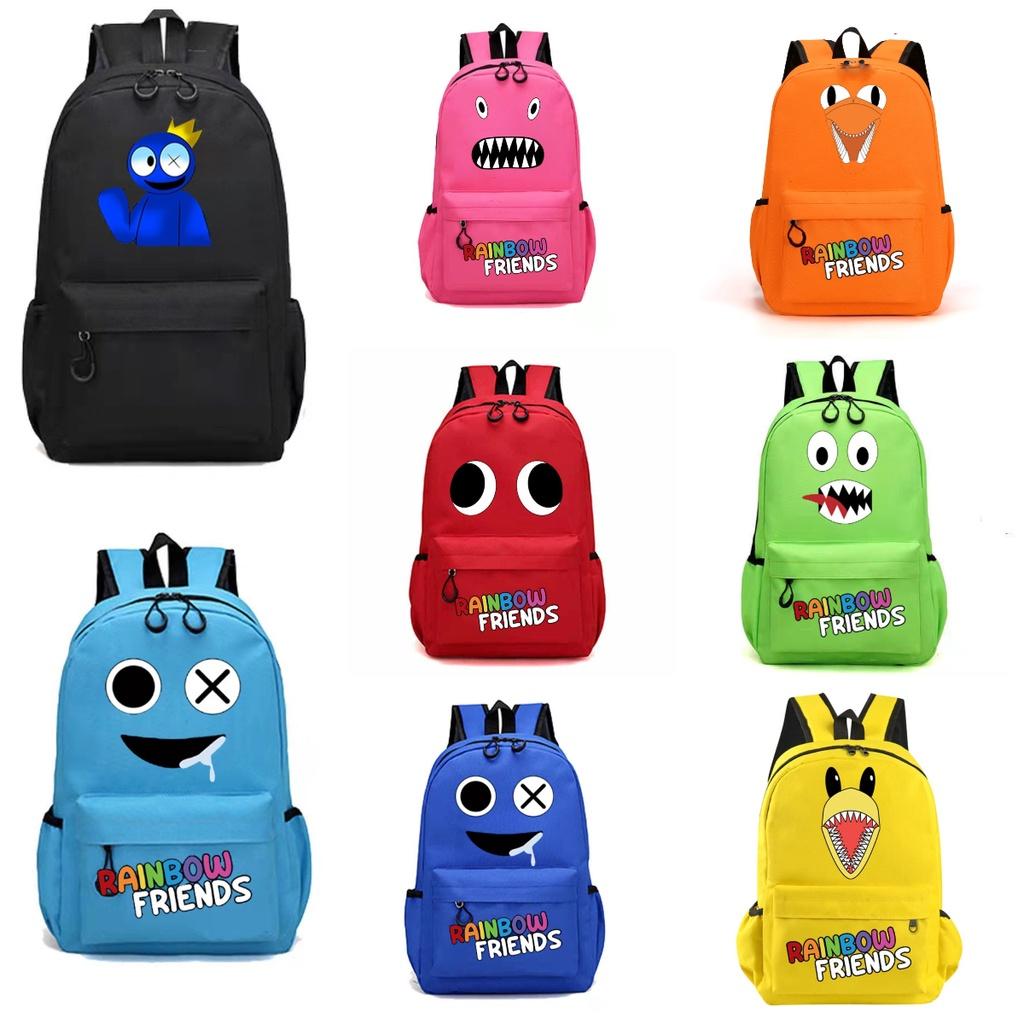 Rainbow Friends Original Design Canvas Backpack For Children Medium Size 20-35l Capacity
