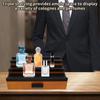 Kologne Organizer 3-stufiger erhöhter Köln-Ausstellungsständer mit Schubladenaufbewahrung Köln Holzdisplay Parfüm-Ständer Geschenk für Männer