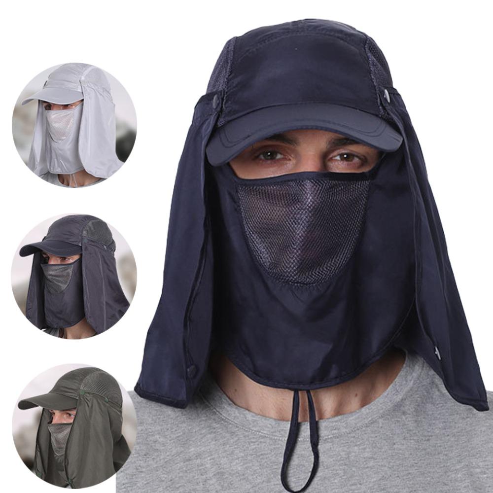 Outdoor UV Sun Protection Summer Fishing Sun Hat Breathable Adjustable Baseball Cap Neck Face Sunshade Hat