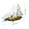 DIY Ship Assembly Model Kits Wooden Sailing Boat Scale Model Decoration for Kids Adults