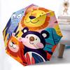 1pc Zoo Safari Automatic Open/Close Umbrella with Folding Feature Compact Travel Umbrella, Lightweight Design, for Commuting, Business031