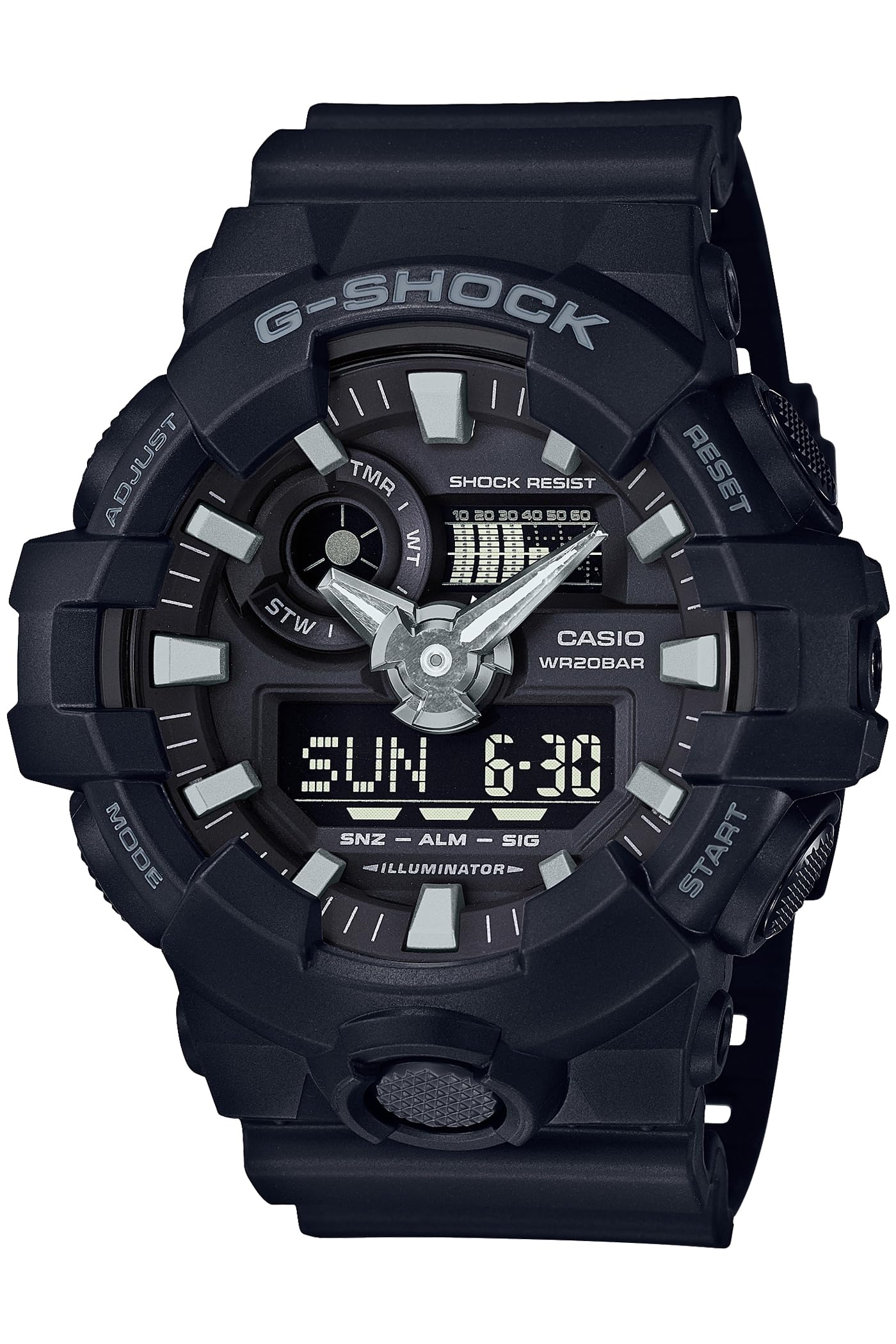

[Casio] Годинник G-Shock [Внутрішній Оригінальний Продукт] GA-700-1BJF Чоловічий Чорний