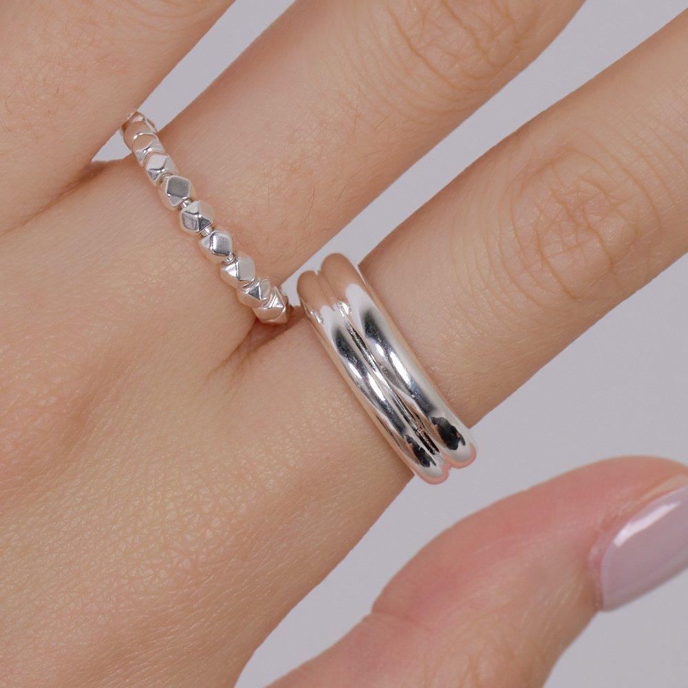 925 Silver Twig Bold Ring W