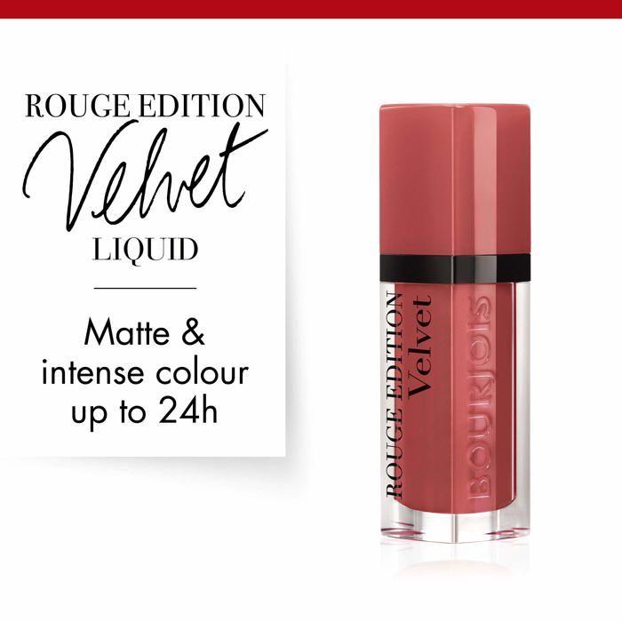 Rouge à lèvres - Bourjois - Rouge Edition Velvet - 12 Beau Brun - 7,7 ml - Mat léger